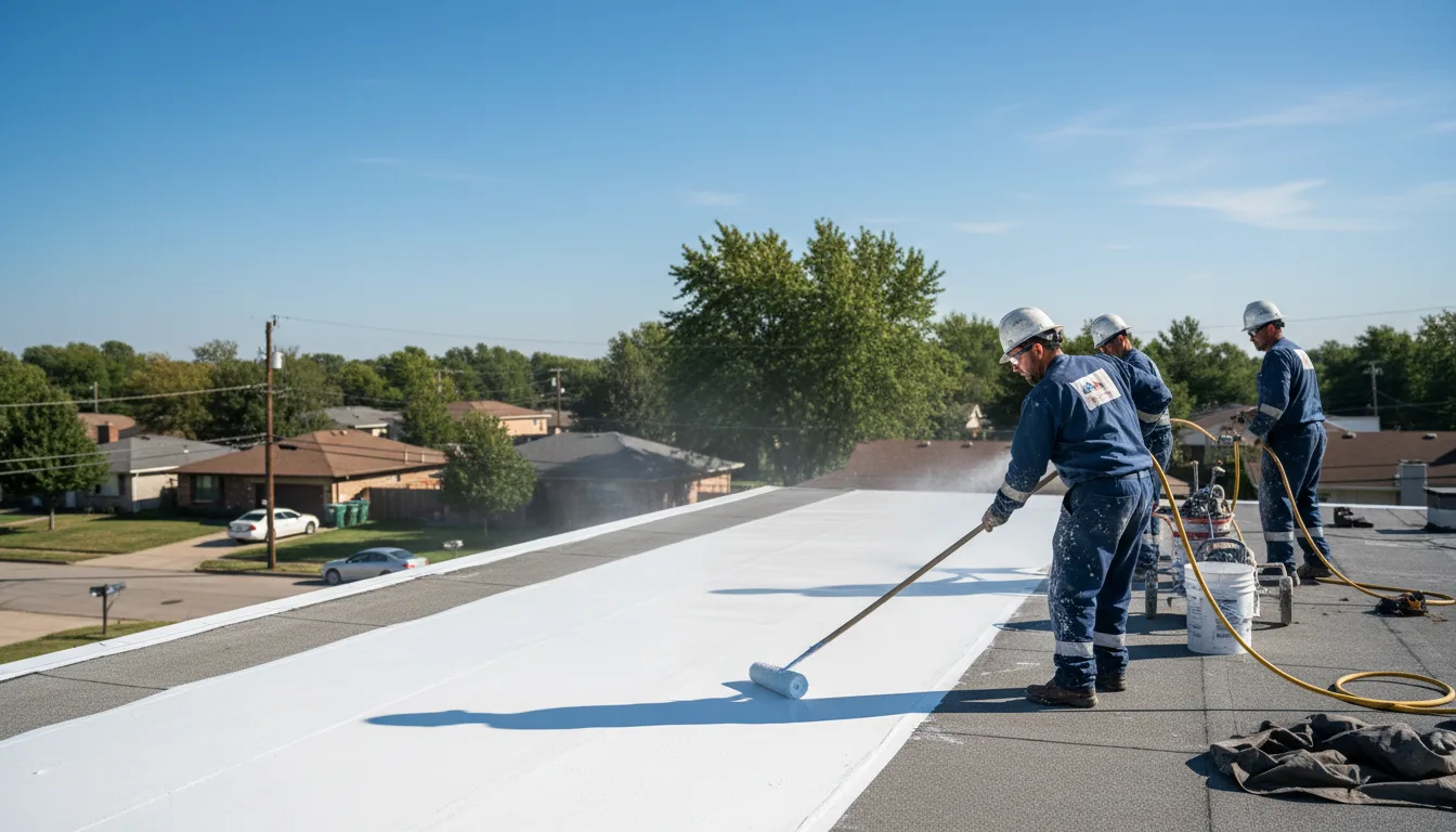 Commercial roof coating in Fredericksburg, IN near me